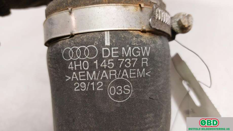 Turbo rør til Audi A8 2010-2013 (Type III, Fase 1)  (AUDI|4H0145737R|4H0145709S|)