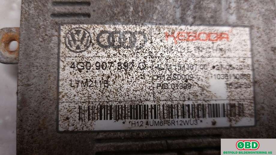 Styreenhet xenon/ballast til Audi A6, Allroad 2015-2019 (Type III, Fase 2) (C7) (C7) (AUDI|4G0 907 397 Q||4G0907397Q)