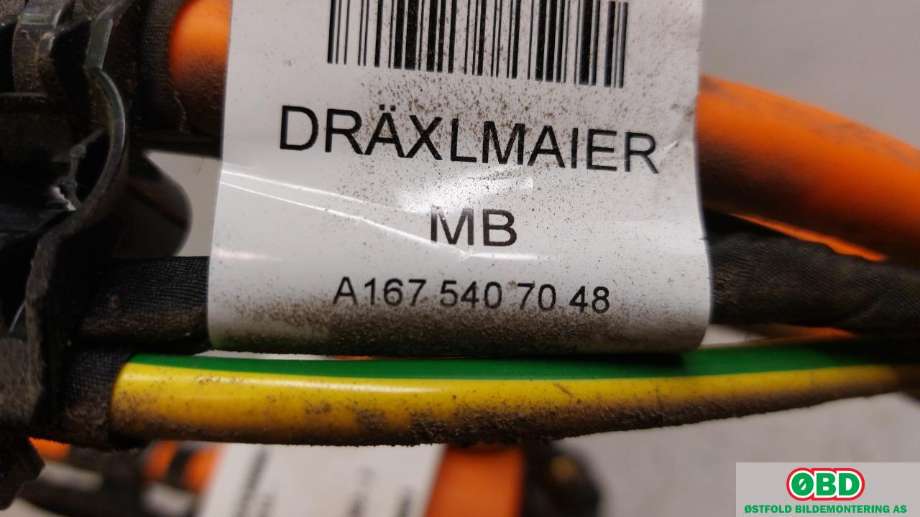 Kabel høy volt (HV) hybrid til Mercedes GLE 2019-->> (W167) (W167) (MERCEDES GL 350 EQ-Power|A 167 540 70 48||1675407048)