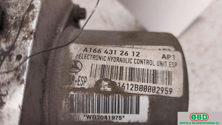 ABS sentral til Mercedes ML 2011-2015 (Fase 1) (W166) (W166) (MERCEDES|A 166 431 12 12|)