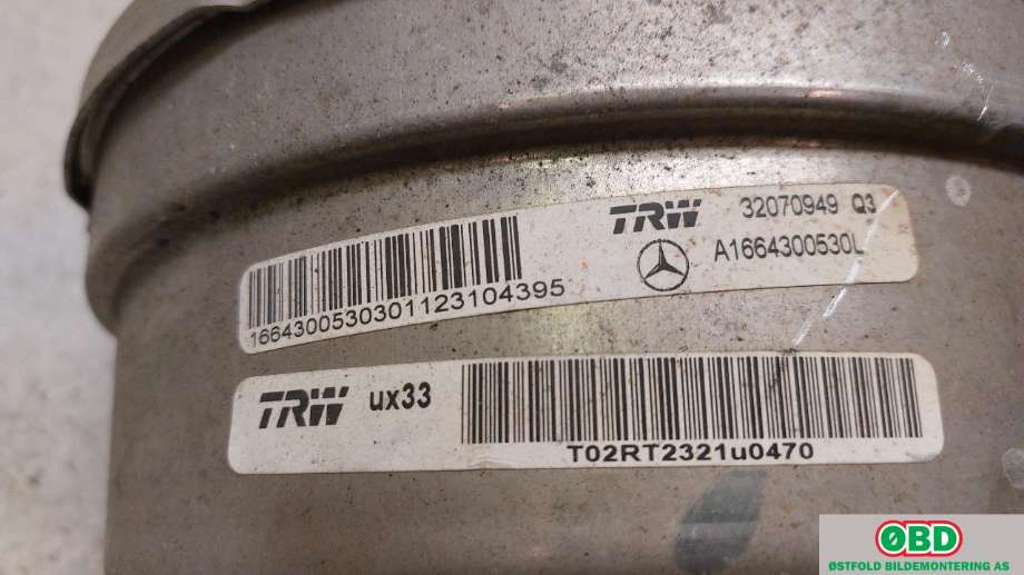 Bremsekraft-forsterker til Mercedes ML 2011-2015 (Fase 1) (W166) (W166) (MERCEDES|A 166 430 10 30||1664300530)