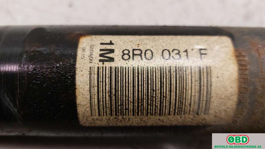 Fjærbein høyre foran til Audi Q5 2008-2012 (Type I, Fase 1)  (AUDI|8R0 413 031 F|)
