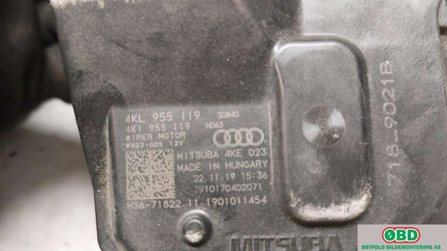 Viskermotor frontrute til Audi e-tron 2018-->>  (AUDI||4KL955119)