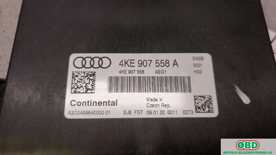 Styreenhet diverse til Audi e-tron 2018-->>  (AUDI|4KE 907 558 B||4KE907558A)