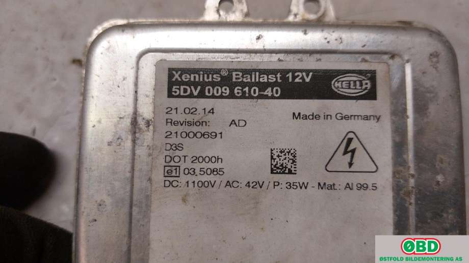 Styreenhet xenon/ballast til Mercedes Sprinter 2013-2018 (Fase 2) (906) (906) (MERCEDES|A 906 826 00 02|5DV00961040|)