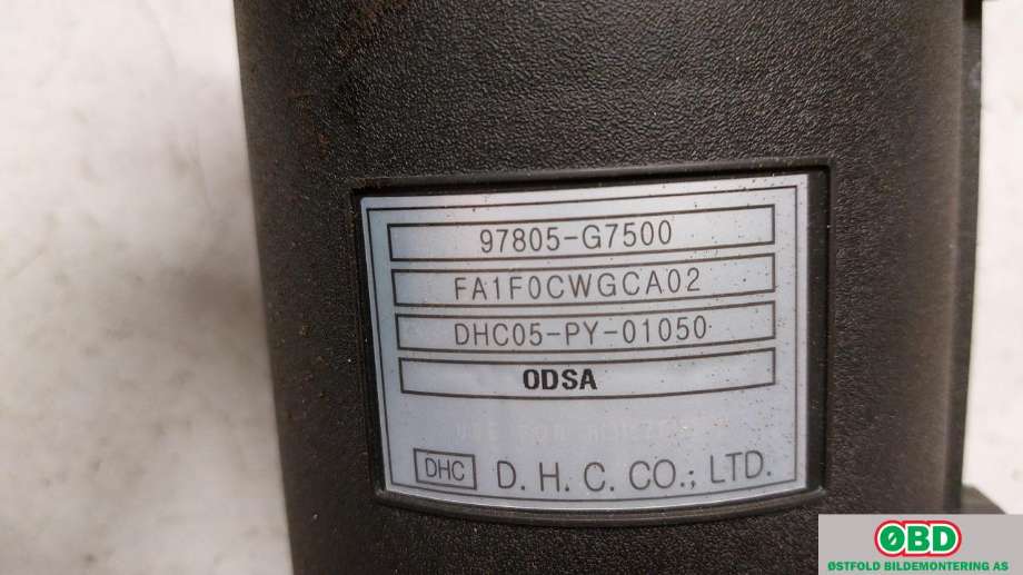 Kullfilter (boks) til Hyundai Ioniq Electric 2019-->> (Fase 2)  (HYUNDAI|97805G 7500|)
