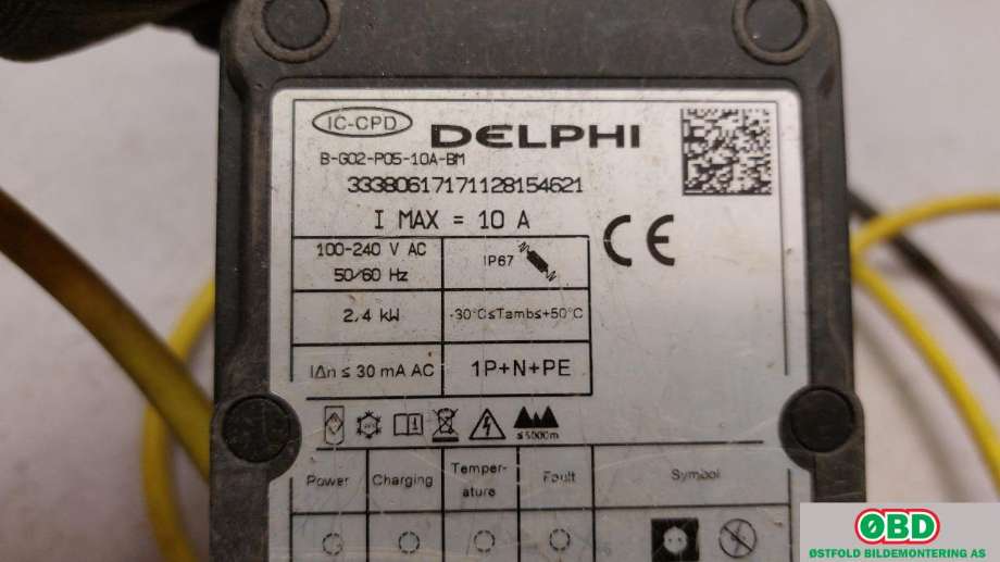 Batterilader (OBC - On Board Charger) til BMW 5-Serie 2017-->> (G30/G31) (G30/G31) (BMW|61 44 6 818 626|)