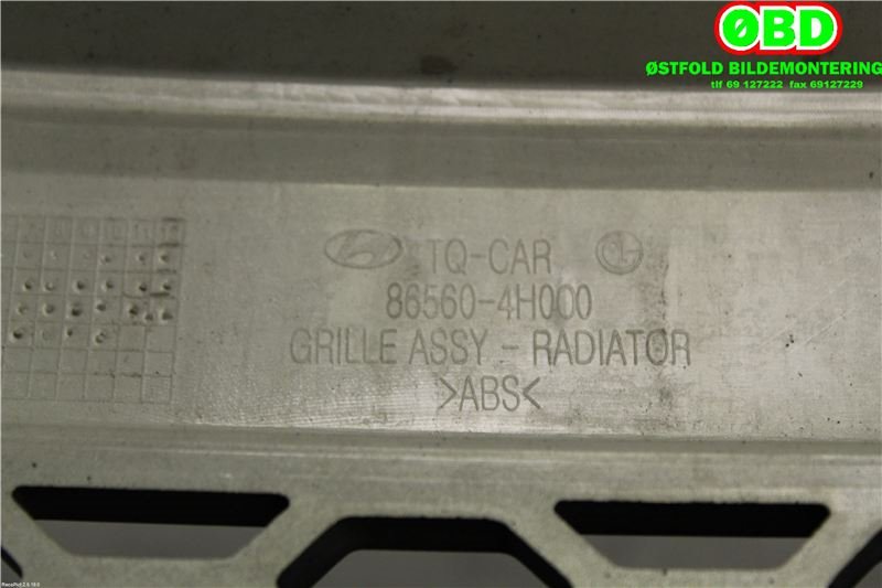 Grill til Hyundai H-1 2008-2012 (Type II, Fase 1) (HYUNDAI|865604H010||865604H000)