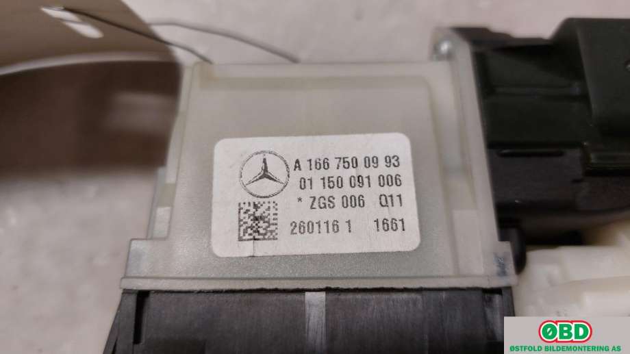 Bryter baklukeåpner til Mercedes GLA 2014-2020 (X156) (X156) (MERCEDES|A 166 750 09 93||1667500993)
