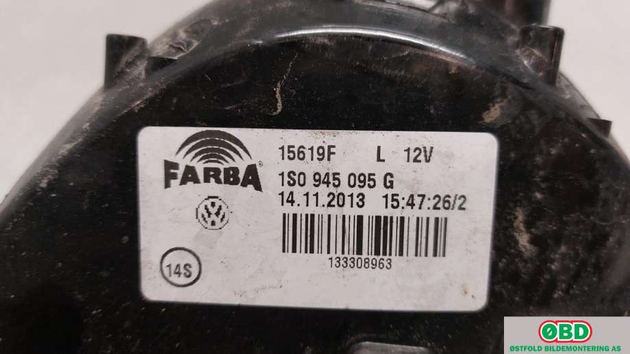 Baklykt venstre til VW E-Up 2013-2019  (VOLKSWAGEN|1S0 945 095 G||1S0945095G)