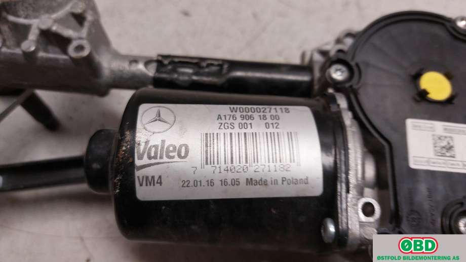 Viskermotor frontrute til Mercedes GLA 2014-2020 (X156) (X156) (MERCEDES|A 176 820 00 40|)