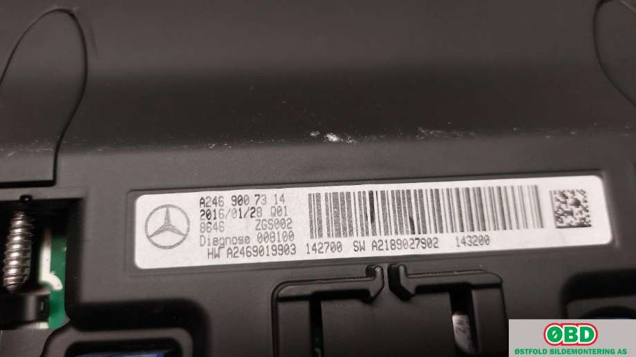 Instrument kjørecomputer til Mercedes GLA 2014-2020 (X156) (X156) (MERCEDES|A 246 900 70 18|A 246 900 68 19|2469007314)