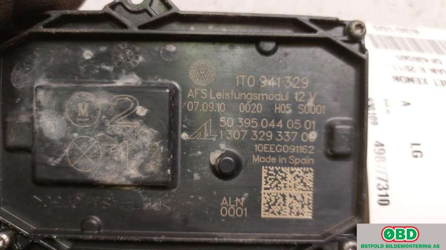 Styreenhet xenon/ballast til VW Sharan 2010-->> (Type II)  (VOLKSWAGEN|1T0 941 329 A||1T0941329)