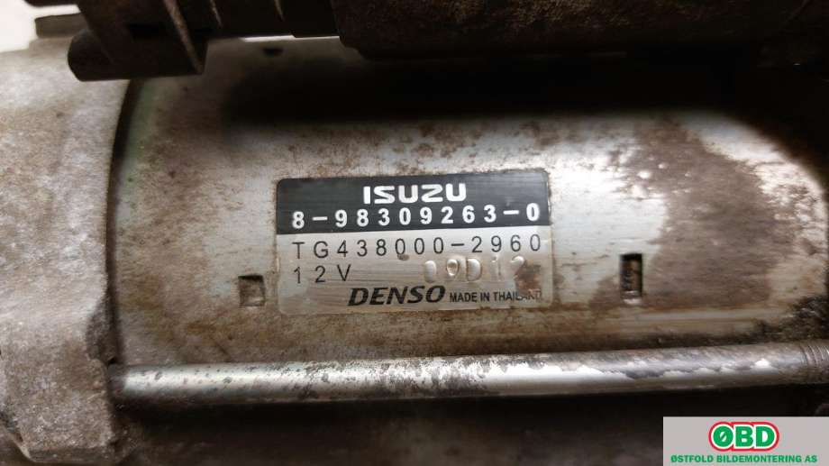 Starter diesel til Isuzu D-Max 2021-->> (Type III)  (ISUZU||8983092630)