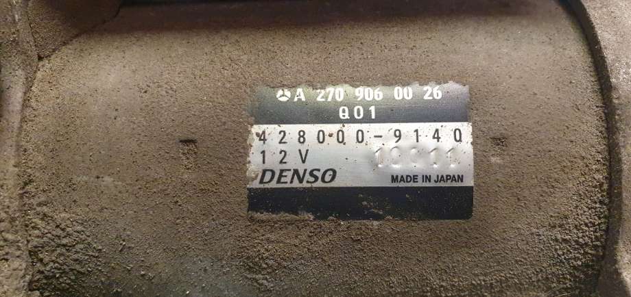 Starter diesel til Mercedes CLA 2013-2019 (C117) (C117) (MERCEDES|A 270 906 00 26||2709060026)