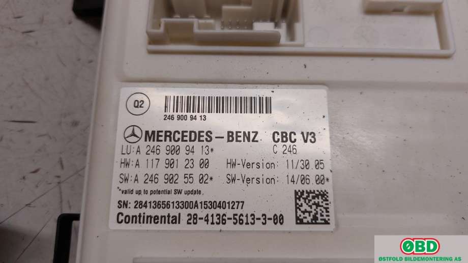 Styreenhet comfort (BCM) til Mercedes GLA 2014-2020 (X156) (X156) (MERCEDES|A 246 900 94 13|A 156 900 53 03|2469009413)