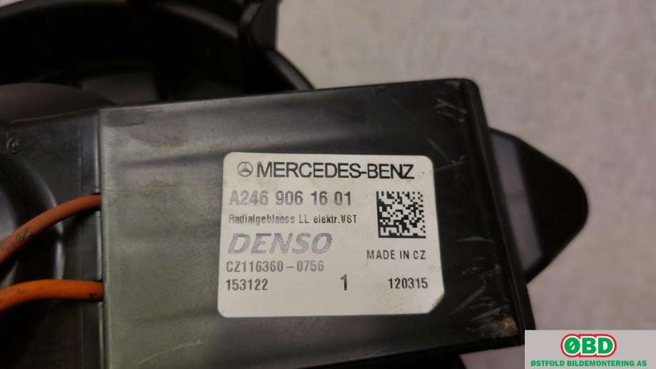 Varmeapparat motor til Mercedes GLA 2014-2020 (X156) (X156) (MERCEDES|A 246 906 16 01||2469061601)