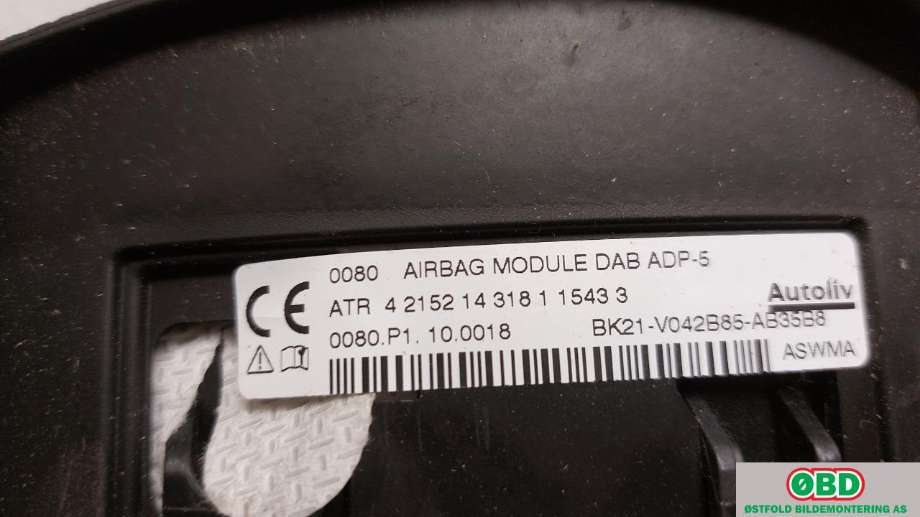 Airbag rattpute til Ford Transit 2014-->>  (FORD|1763190||BK21V042B85AB35B8)