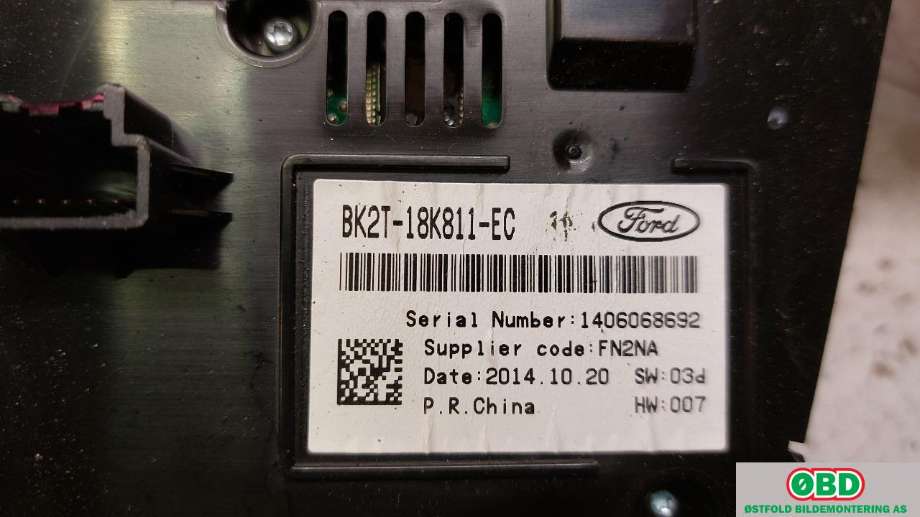 Bilstereo diverse til Ford Transit 2014-->> (FORD|2013323||BK2T18K811EC)
