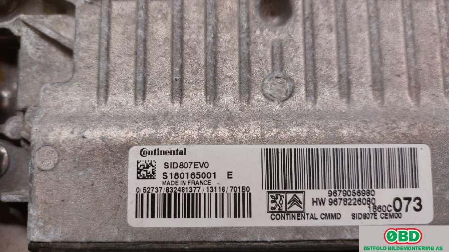 Styreenhet motor til Citroën C4, Aircross 2012-2017  (CITROEN|96 790 569 80|)