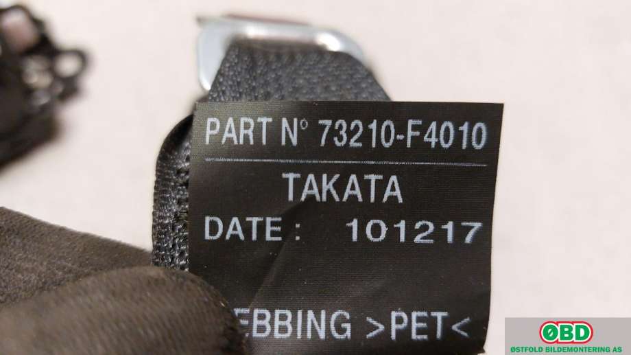 Airbag beltestrammer til Toyota C-HR 2016-->>  (TOYOTA|73210F4010C1|)