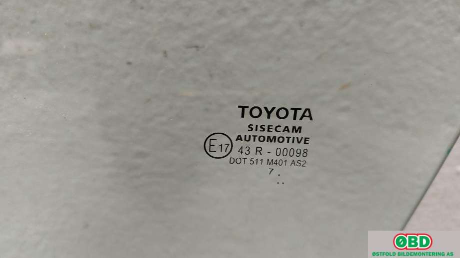 Siderute venstre foran til Toyota C-HR 2016-->>  (TOYOTA|68102F4010|)