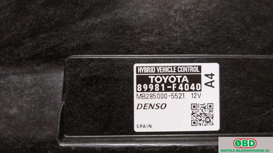 Styreenhet diverse til Toyota C-HR 2016-->> (TOYOTA|89981F4040|)