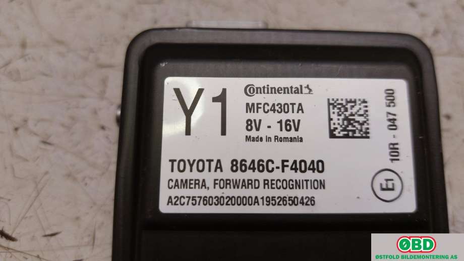Sensor radar til Toyota C-HR 2016-->>  (TOYOTA|8646CF4040|)