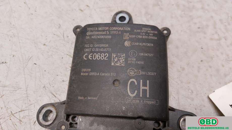 Sensor radar til Toyota C-HR 2016-->> (TOYOTA|88162F4010|)