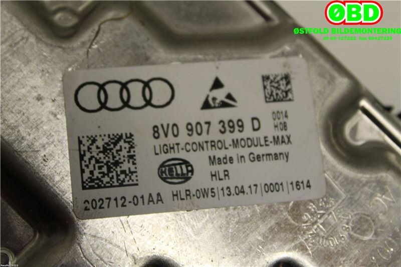 Styreenhet xenon/ballast til VW Golf VII 2017-2020 (Fase 2) (8V0 907 399 D||8V0907399D)