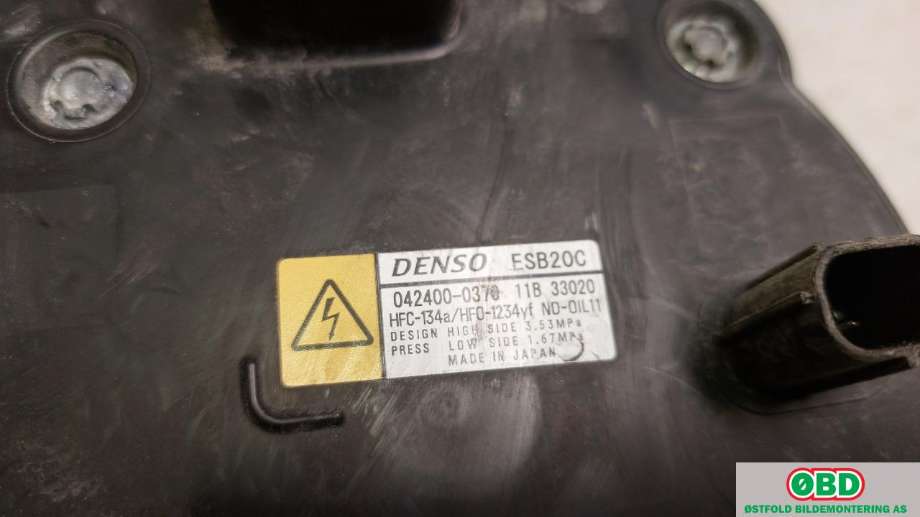 Aircondition kompressor til Toyota Corolla 2019-->>  (TOYOTA|8837047092|0424000370|)