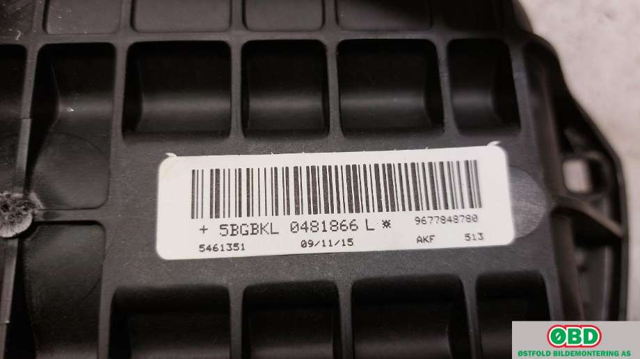 Airbag passasjer til Peugeot 308 2013-2021 (Type II)  (PEUGEOT|9677848780|)
