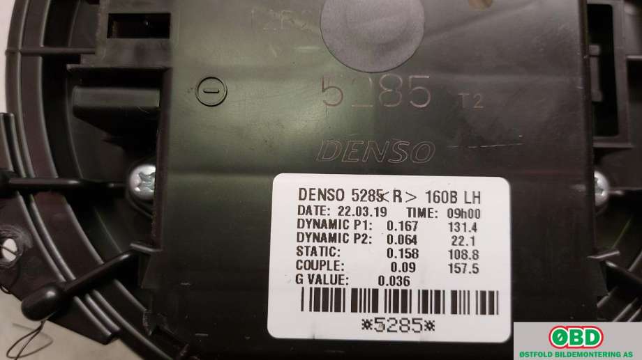 Varmeapparat motor til Toyota Corolla 2019-->>  (TOYOTA|87103F4020|)