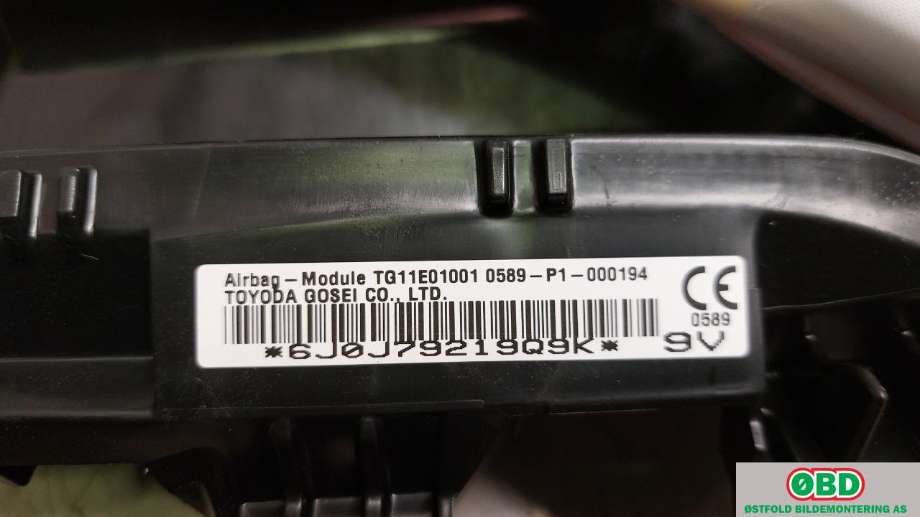 Airbag gardin venstre til Toyota Corolla 2019-->> (TOYOTA|6218002190|)