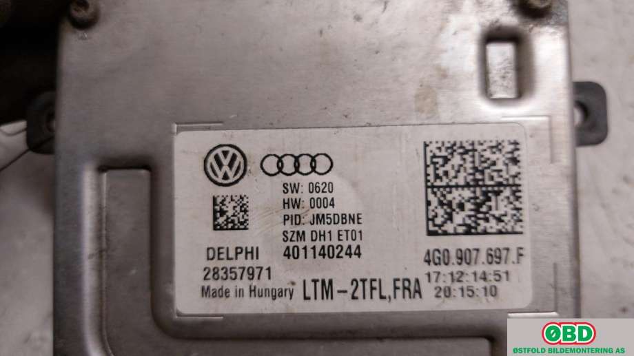 Styreenhet xenon/ballast til VW Passat 2015-2019 (Fase 1) (B8) (B8) (VOLKSWAGEN|4G0 907 697 F||4G0907697F)