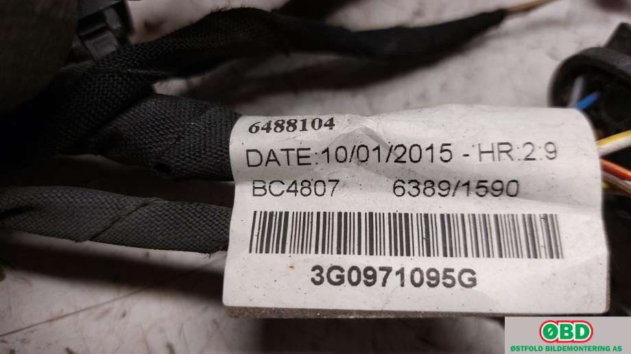 Ledningsnett til VW Passat 2015-2019 (Fase 1) (B8) (B8) (VOLKSWAGEN|3G0 971 095 GB|)