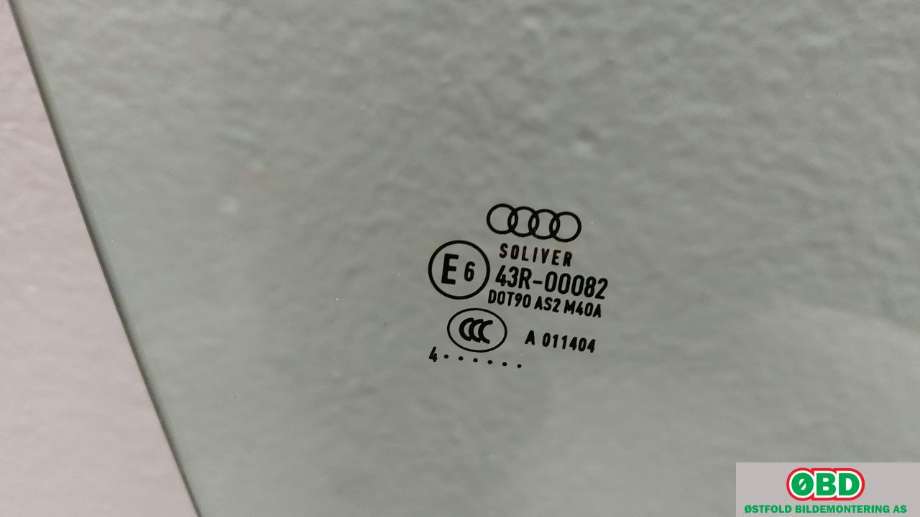 Siderute høyre foran til Audi A5 2007-2016 (Type I)  (AUDI|8T8 845 202 B|)