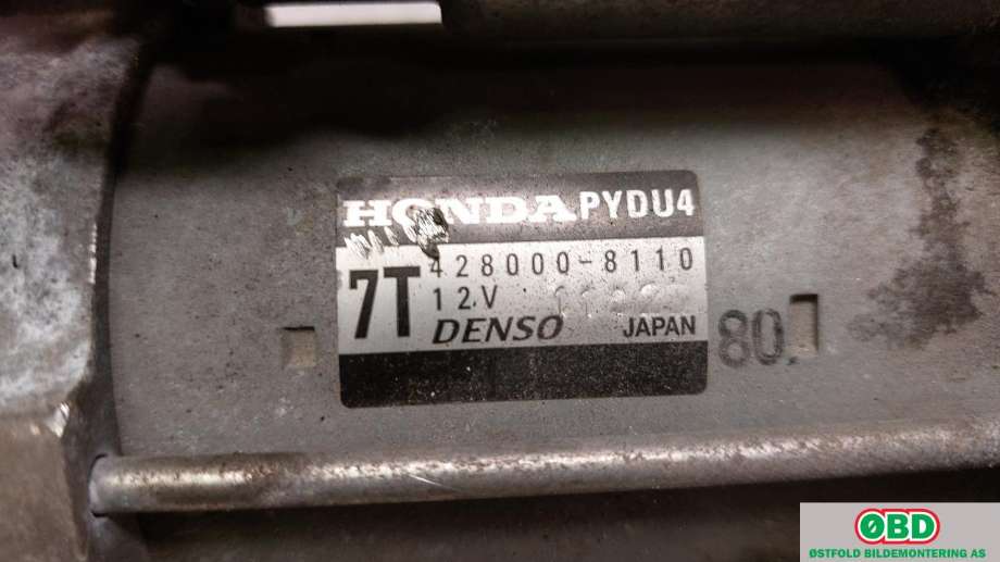 Starter til Honda Civic 2012-2015 (Type IX, Fase 1)  (HONDA|31200R3RE01||4280008110)