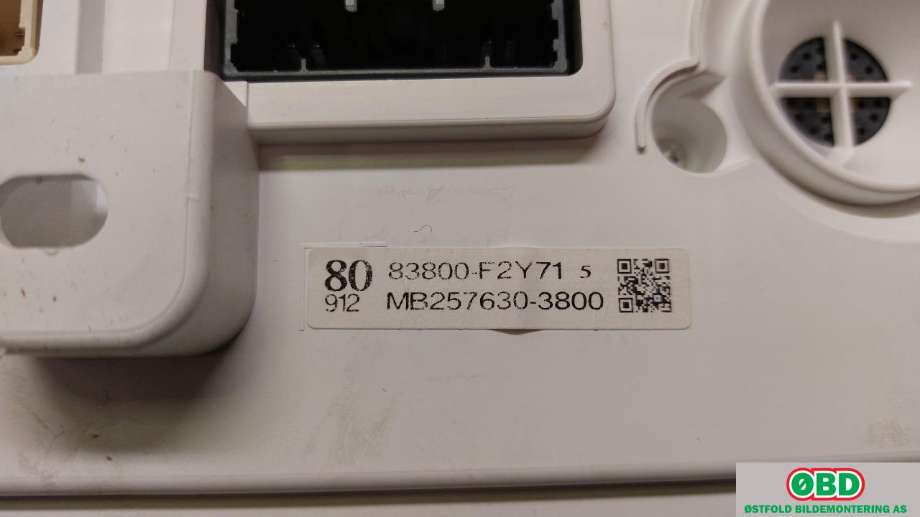 Instrumentpanel til Toyota Corolla 2019-->>  (TOYOTA|83800F2Y71|)