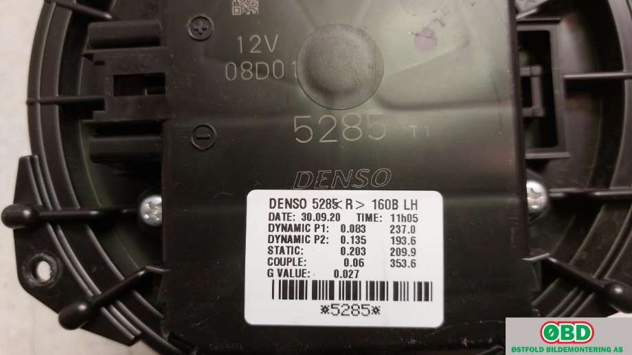 Varmeapparat motor til Toyota Corolla 2019-->>  (TOYOTA|87130F4020|)