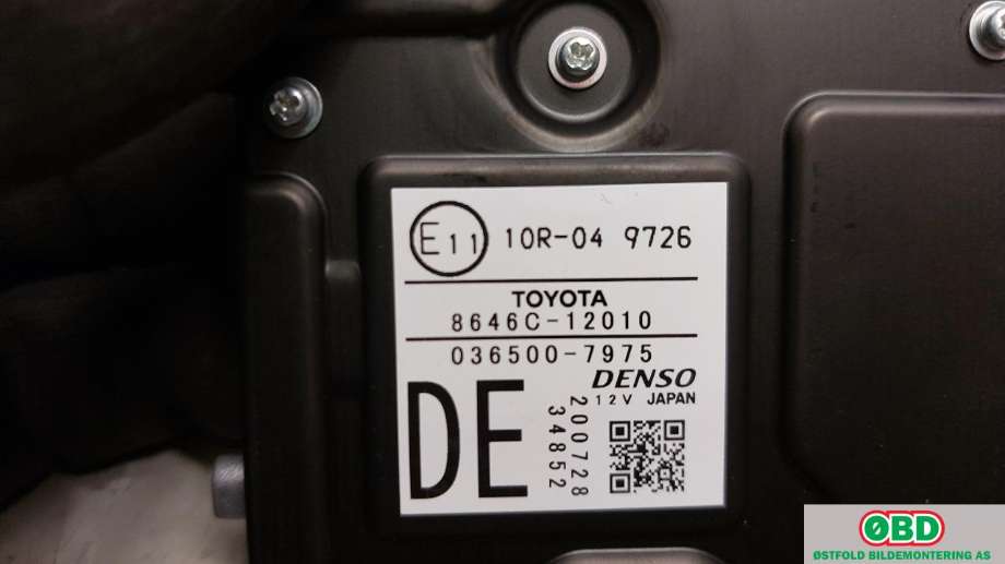 Kamera til Toyota Corolla 2019-->>  (TOYOTA|8646C12010|)