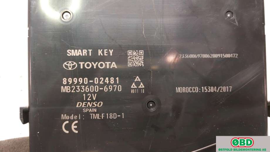 Styreenhet nøkkelfri/keyless til Toyota Corolla 2019-->>  (TOYOTA|8999002481|)