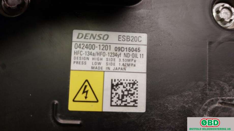 Aircondition kompressor til Toyota Corolla 2019-->> (TOYOTA|8837012080|0424001201|)