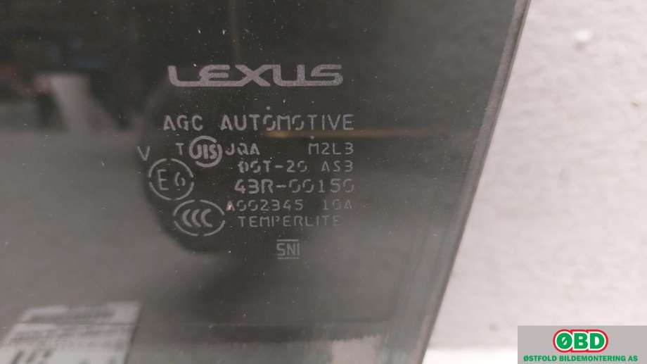 Siderute venstre bak til Lexus NX 2014-2021 (Type I) (AZ10) (AZ10) (LEXUS|6810478020|)