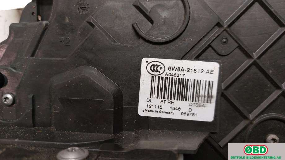 Låsekasse høyre foran til Land Rover Discovery 2009-2017 (Type IV) (LAND-ROVER|LR072413||6W8A21812AE)