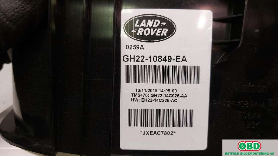 Instrumentpanel til Land Rover Discovery 2009-2017 (Type IV)  (LAND-ROVER|LR076086||GH2210849EA)