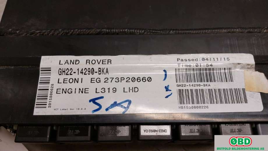 Sikringsboks til Land Rover Discovery 2009-2017 (Type IV)  (LAND-ROVER|LR071474||GH2214290BKA)