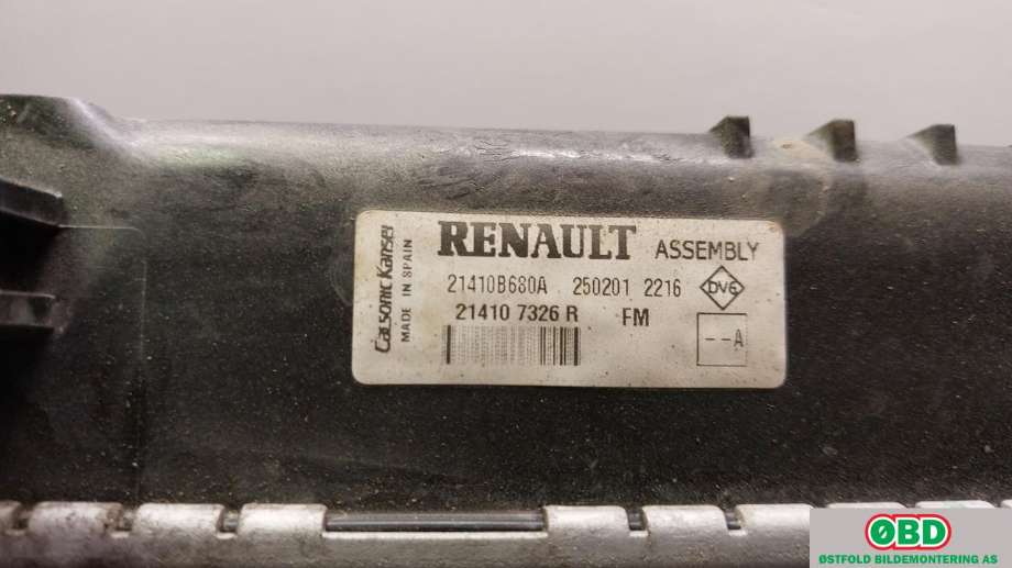 Radiator (automat gir) til Renault Captur 2013-2020 (Type I) (RENAULT|214107326R|)