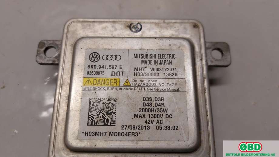 Styreenhet xenon/ballast til VW Golf VII 2012-2017 (Fase 1)  (VOLKSWAGEN|8K0 941 597 E|W003T22071|8K0941597E)
