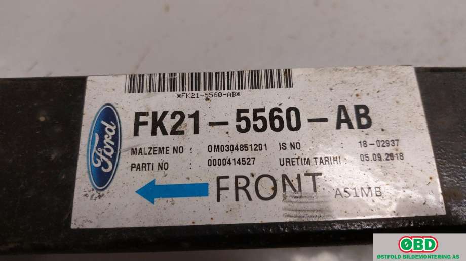 Fjær bak bladfjær til Ford Transit Custom 2013-2023 (Type I) (FORD|2359688||FK215560AB)